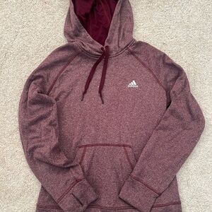 Adidas Burgundy Pullover Hoodie